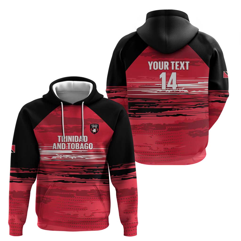 Custom Trinidad and Tobago Football Hoodie 2025 Grunge Version LT14