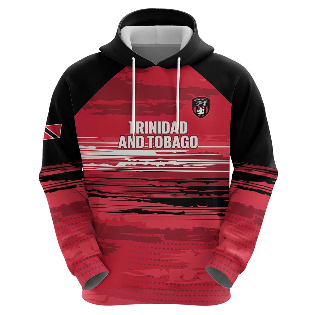 Custom Trinidad and Tobago Football Hoodie 2025 Grunge Version LT14