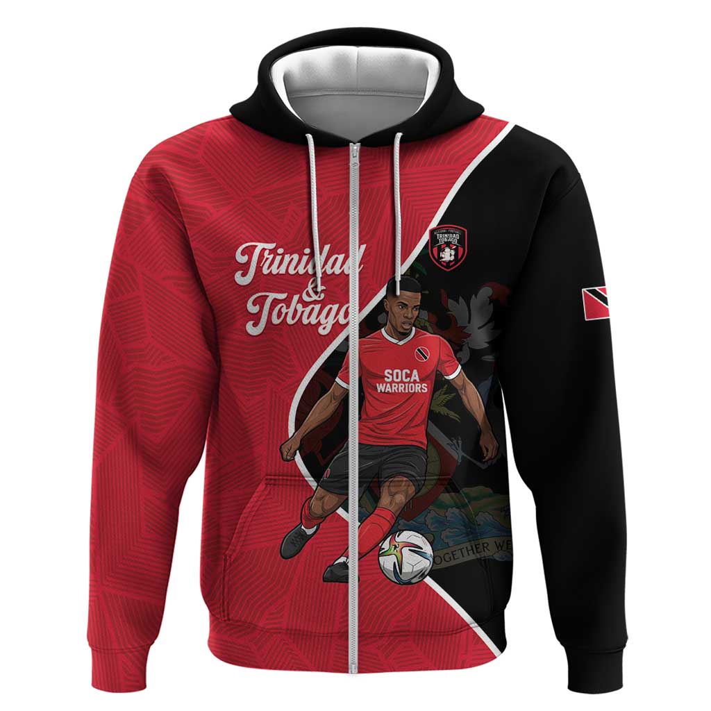 Custom Trinidad and Tobago Football Hoodie 2025 Go Champions LT14