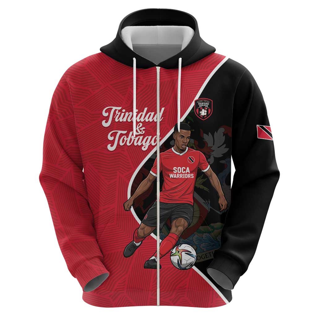 Custom Trinidad and Tobago Football Hoodie 2025 Go Champions LT14