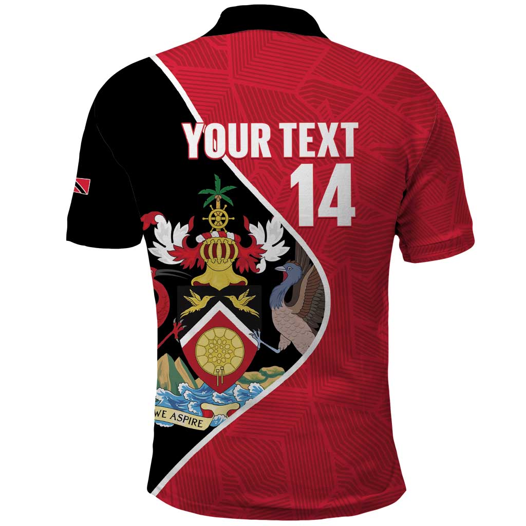 Custom Trinidad and Tobago Football Polo Shirt 2025 Go Champions LT14