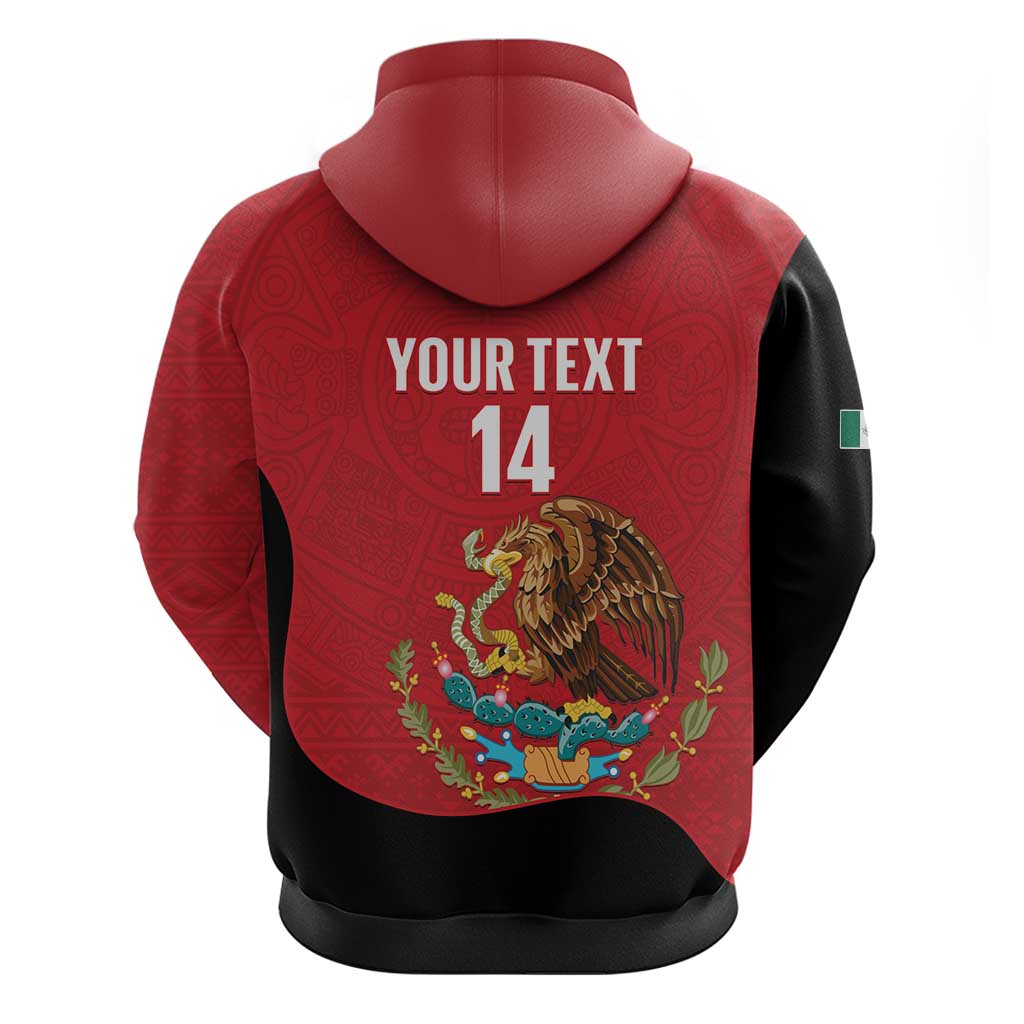Custom Mexico Football Hoodie Tu Puedes El Tricolor Red LT14