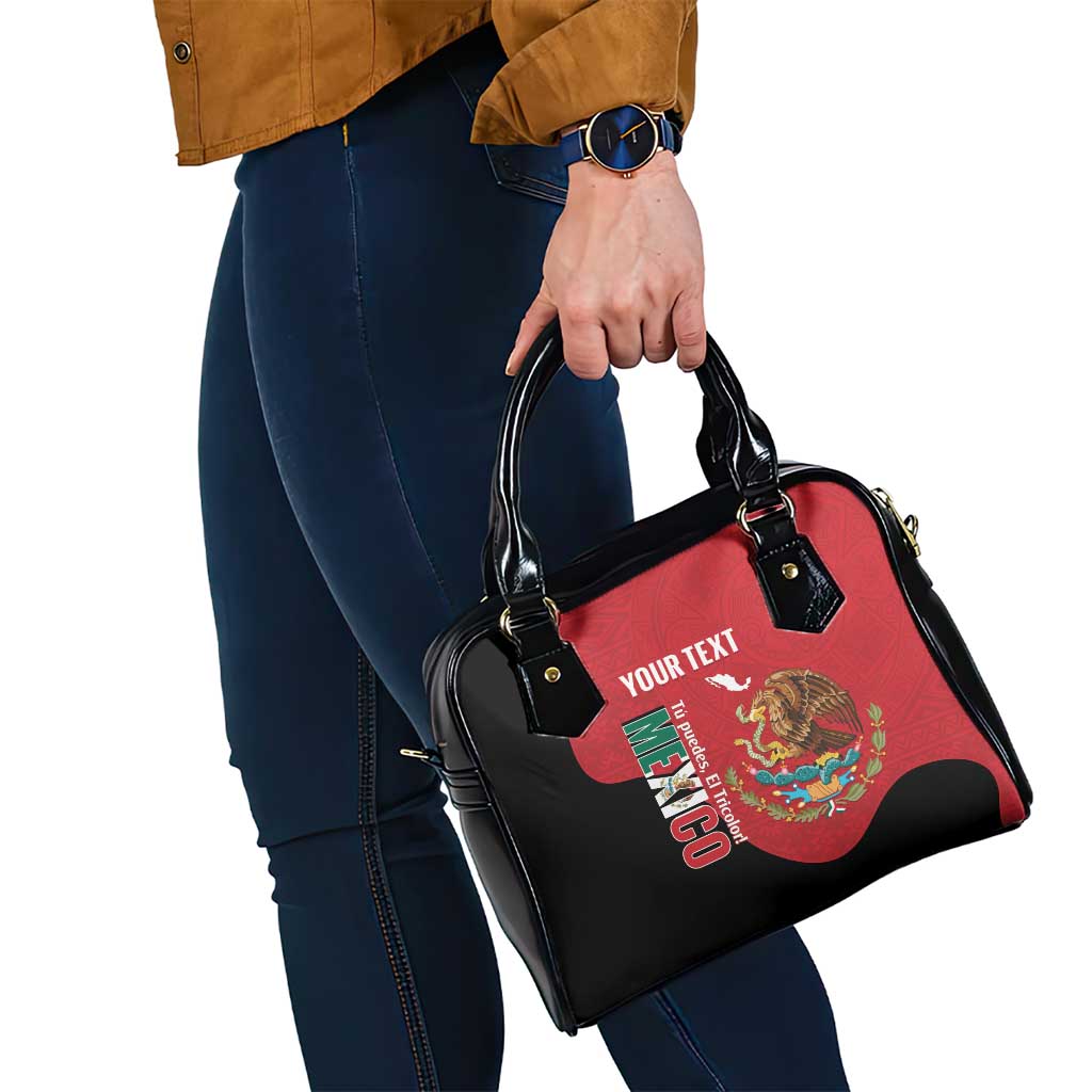 Custom Mexico Football Shoulder Handbag Tu Puedes El Tricolor Red LT14