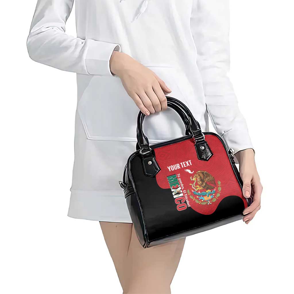 Custom Mexico Football Shoulder Handbag Tu Puedes El Tricolor Red LT14