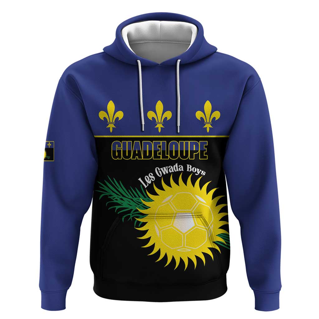 Custom Guadeloupe Football Hoodie Allez Gwada Boys LT14