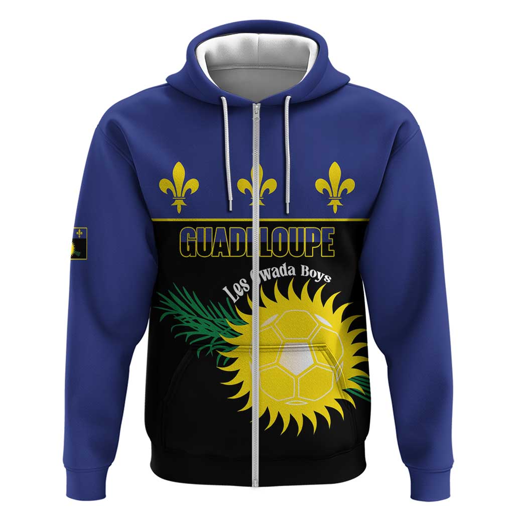 Custom Guadeloupe Football Hoodie Allez Gwada Boys LT14