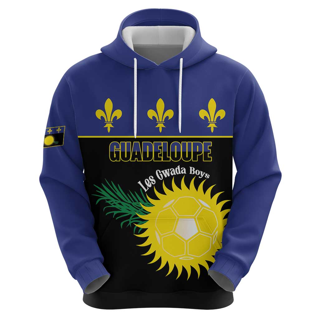 Custom Guadeloupe Football Hoodie Allez Gwada Boys LT14