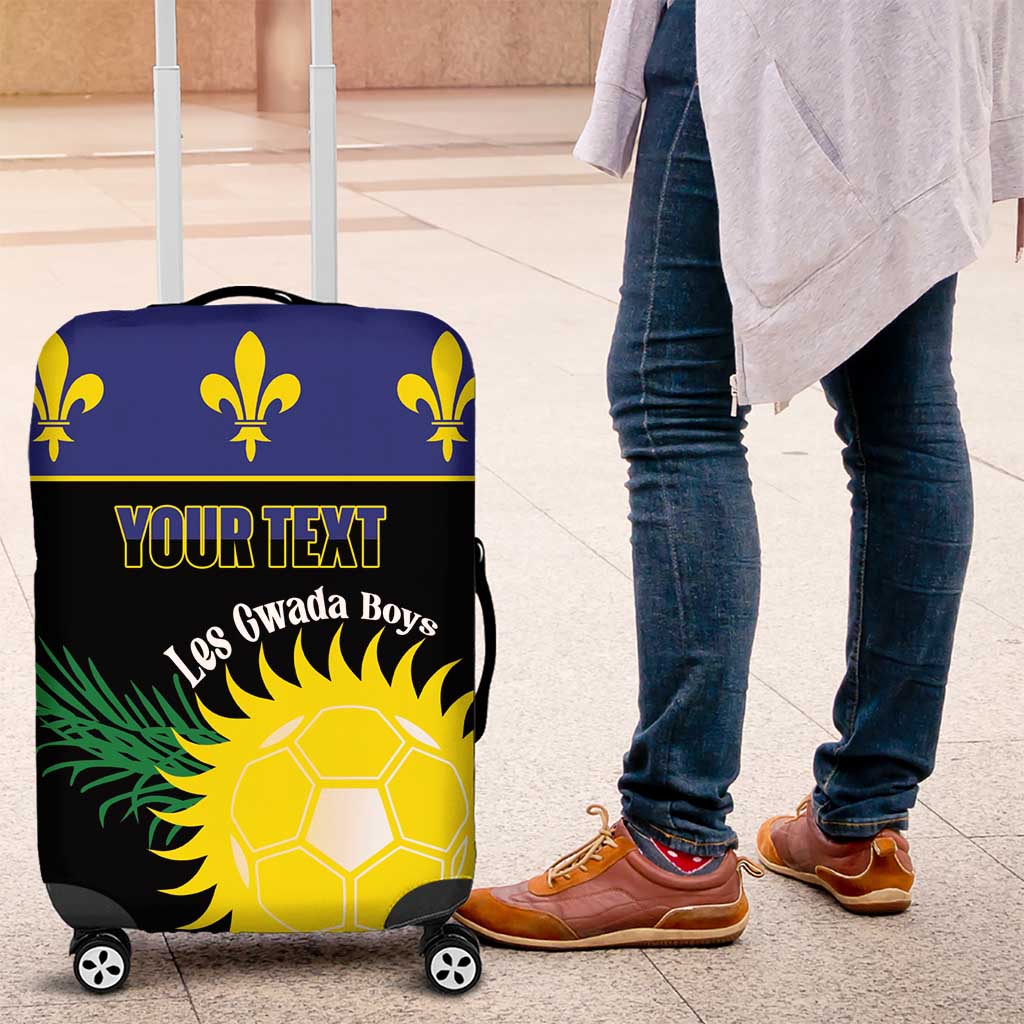 Custom Guadeloupe Football Luggage Cover Allez Gwada Boys LT14