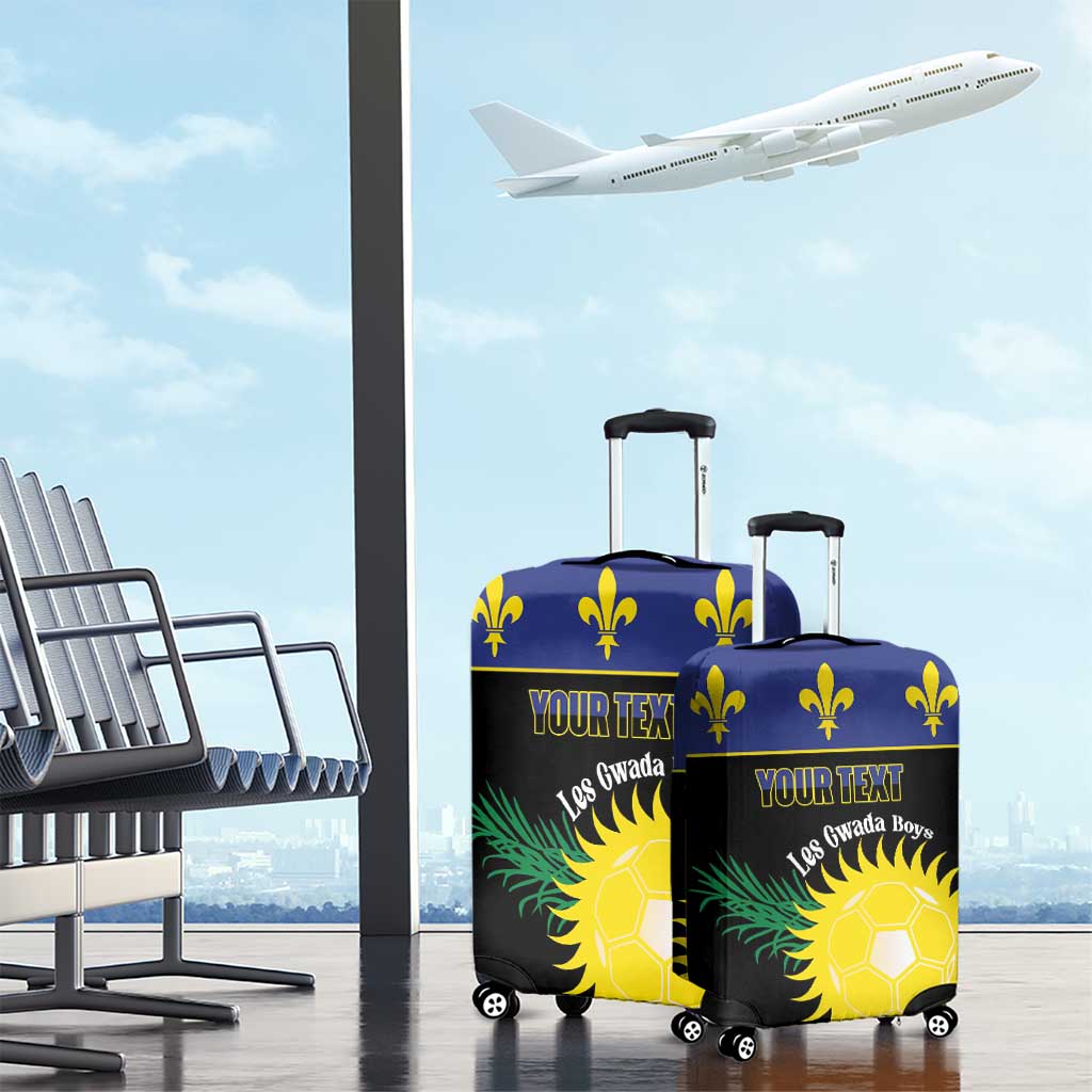 Custom Guadeloupe Football Luggage Cover Allez Gwada Boys LT14