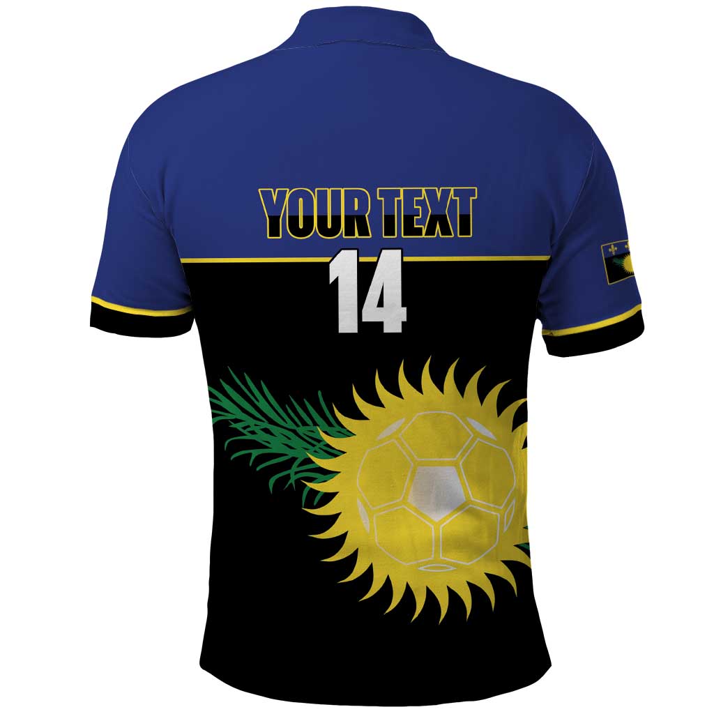 Custom Guadeloupe Football Polo Shirt Allez Gwada Boys LT14
