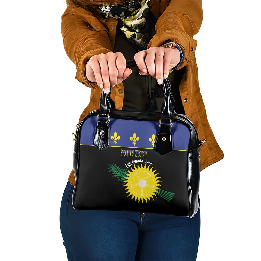 Custom Guadeloupe Football Shoulder Handbag Allez Gwada Boys LT14