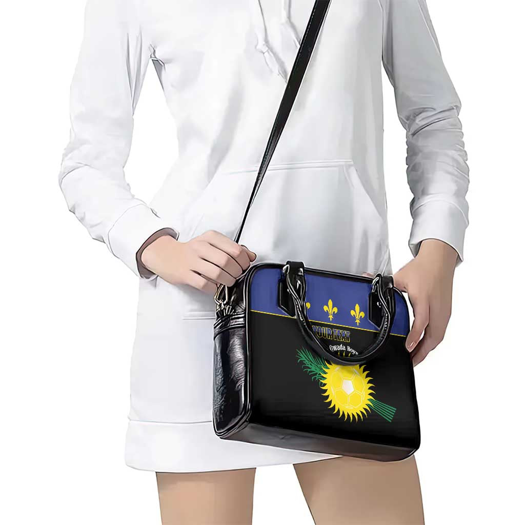 Custom Guadeloupe Football Shoulder Handbag Allez Gwada Boys LT14