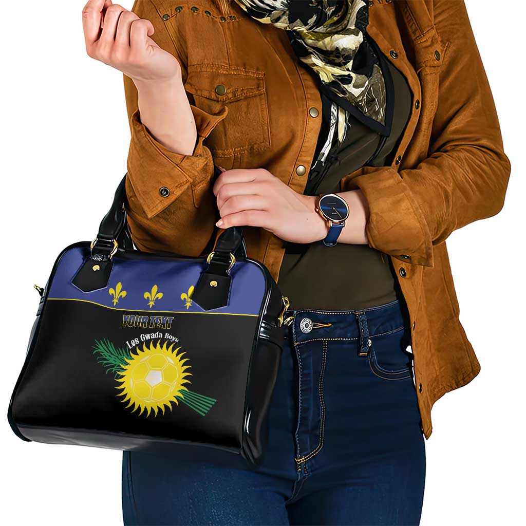 Custom Guadeloupe Football Shoulder Handbag Allez Gwada Boys LT14