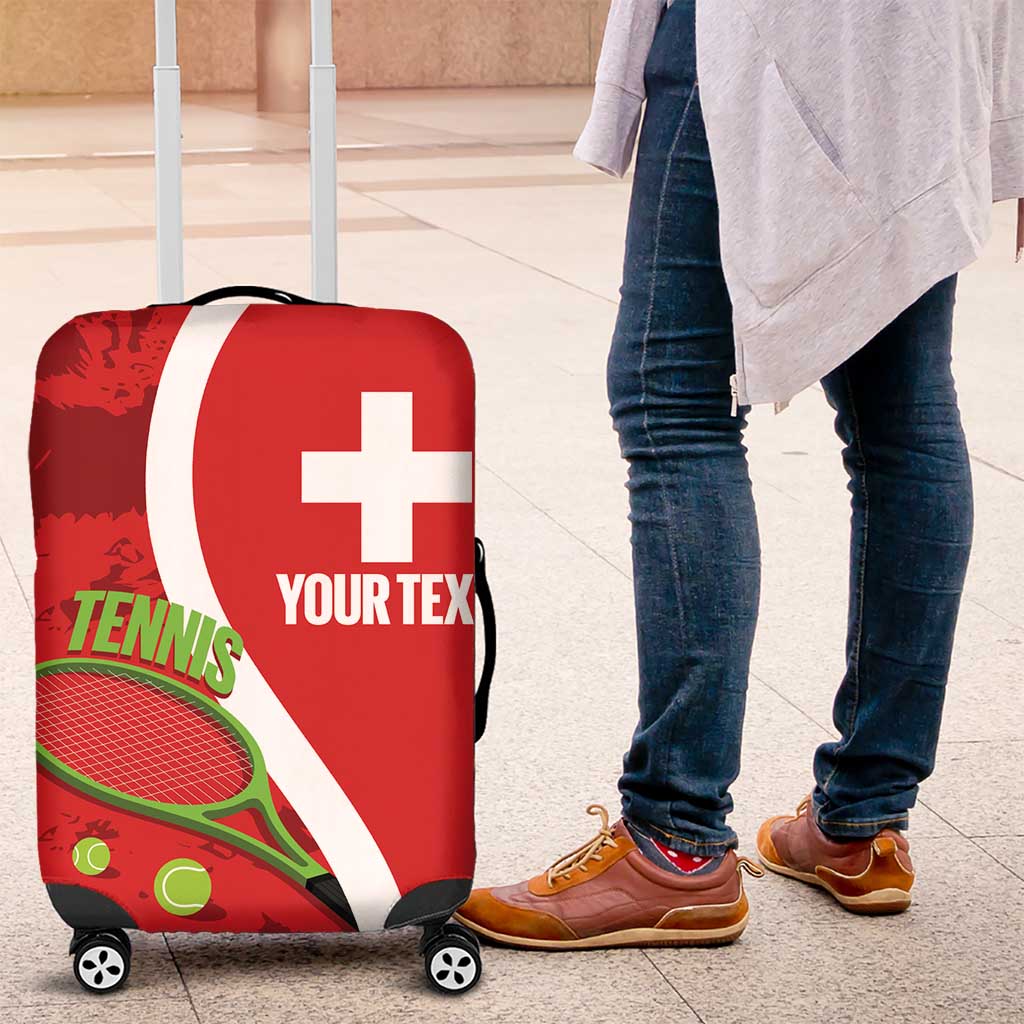 Personalised Switzerland Tennis Luggage Cover Swiss Born To Play LT14