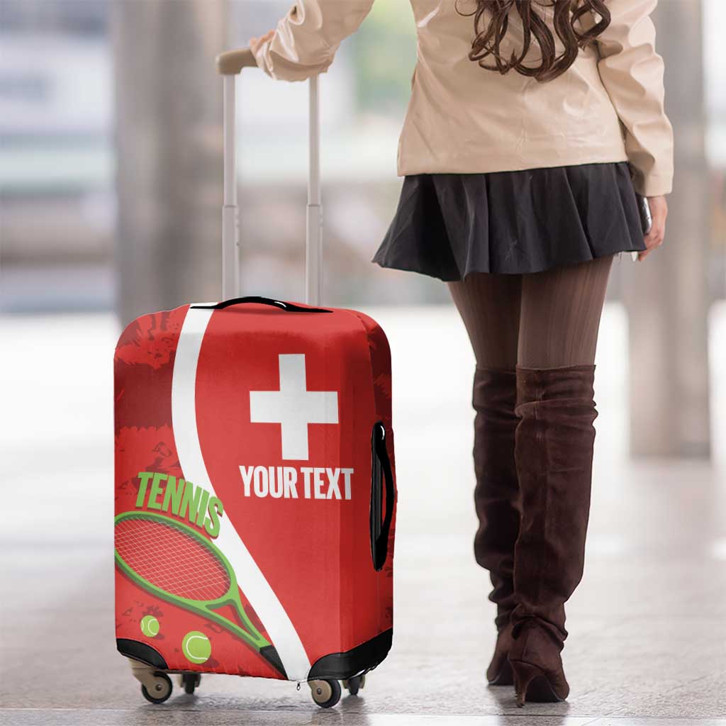 Personalised Switzerland Tennis Luggage Cover Swiss Born To Play LT14