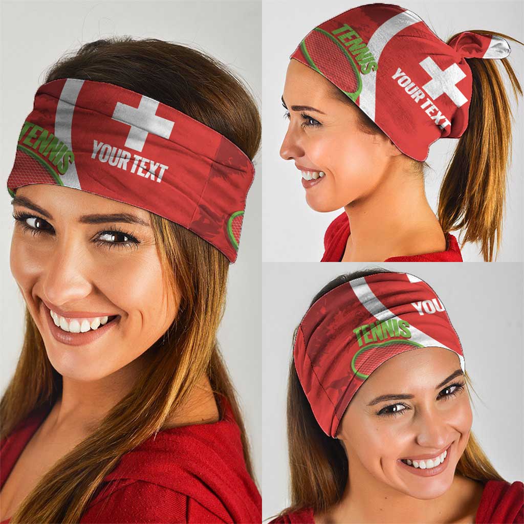 Personalised Switzerland Tennis Neck Gaiter Swiss Born To Play LT14