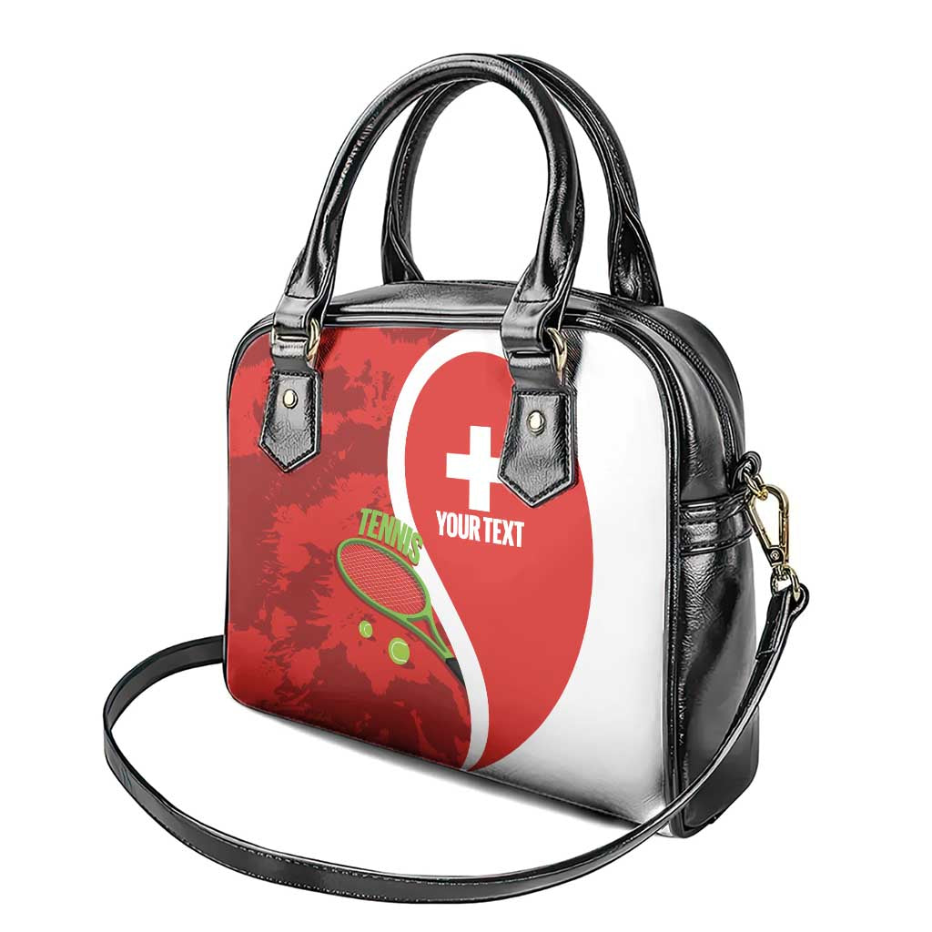 Personalised Switzerland Tennis Shoulder Handbag Swiss Born To Play LT14
