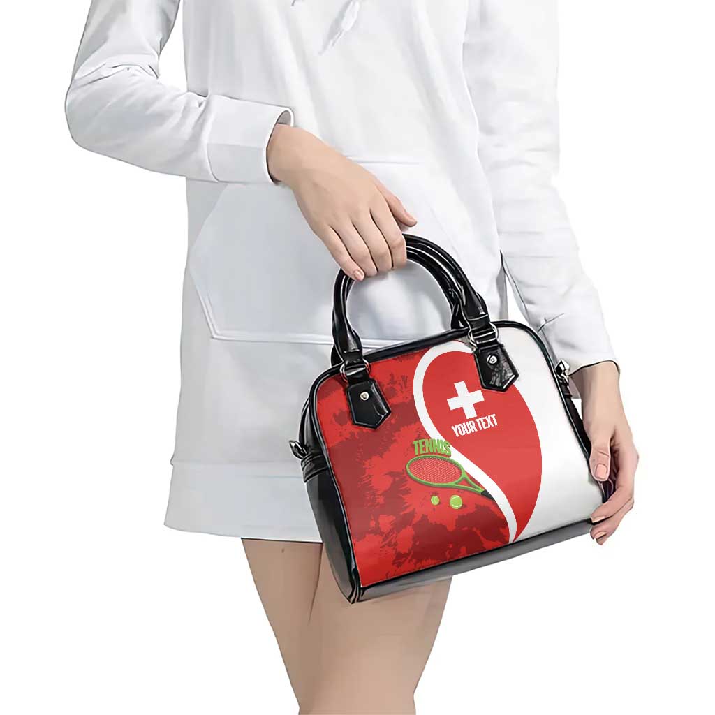 Personalised Switzerland Tennis Shoulder Handbag Swiss Born To Play LT14