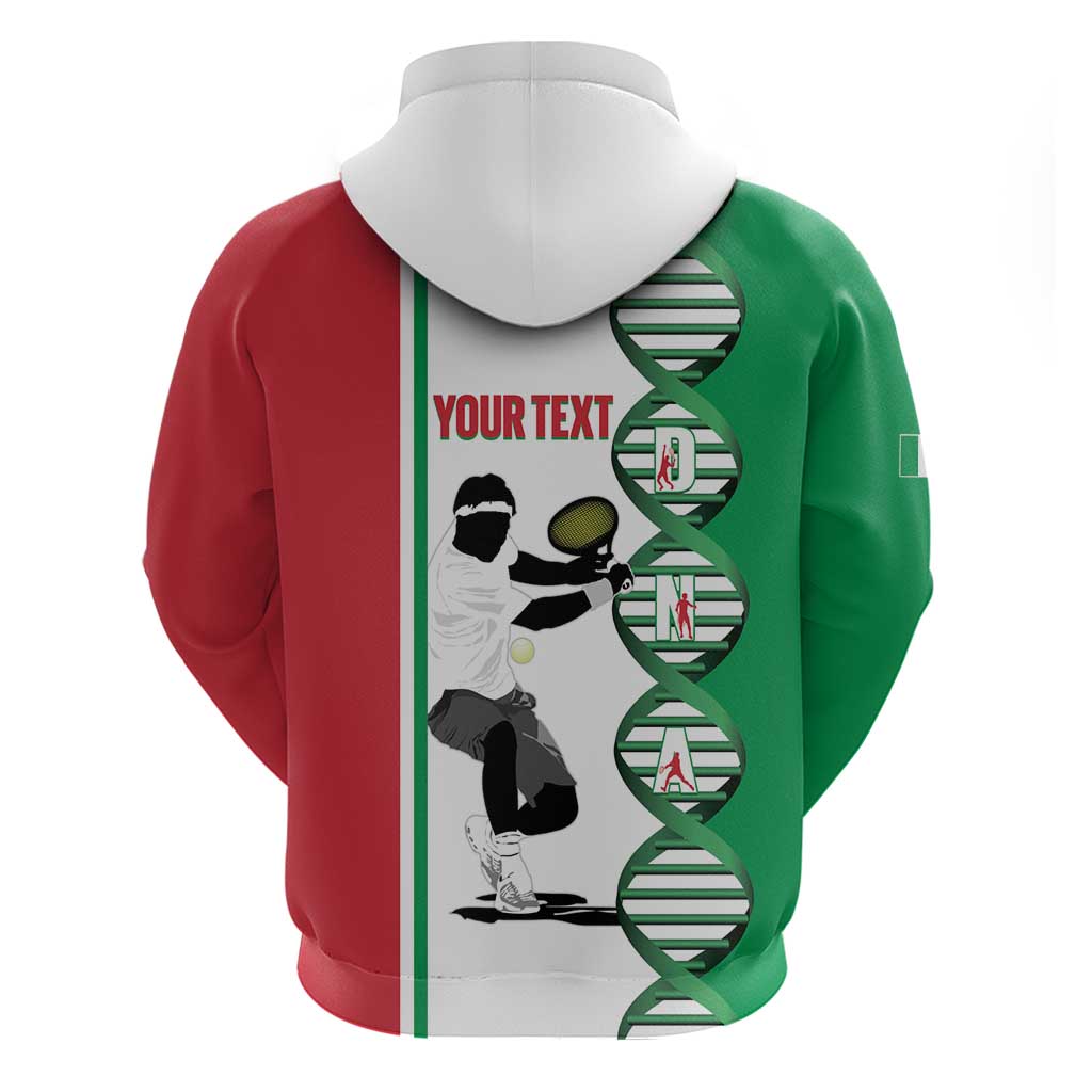 Personalised Italy Tennis Hoodie Its In My DNA LT14