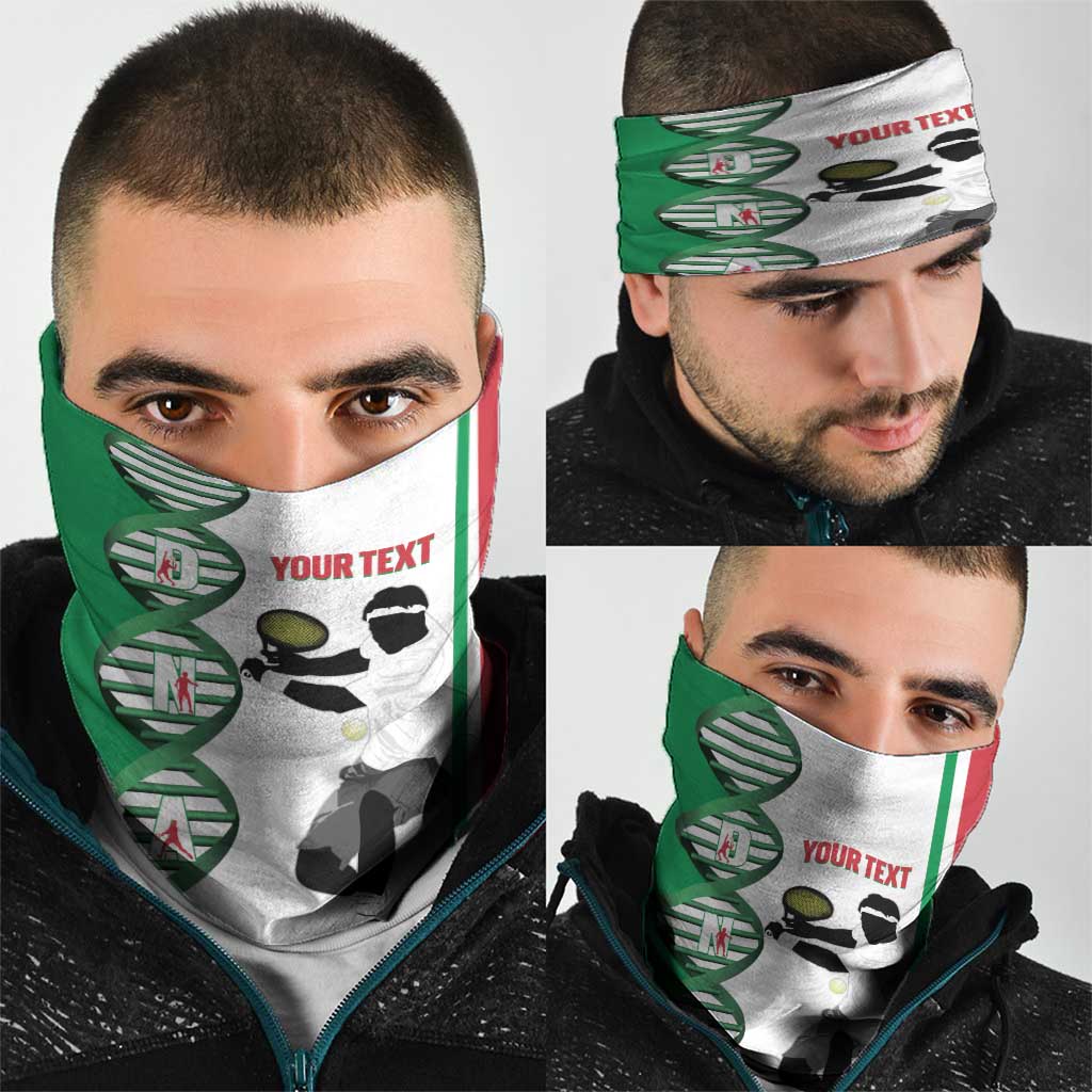 Personalised Italy Tennis Neck Gaiter Its In My DNA LT14