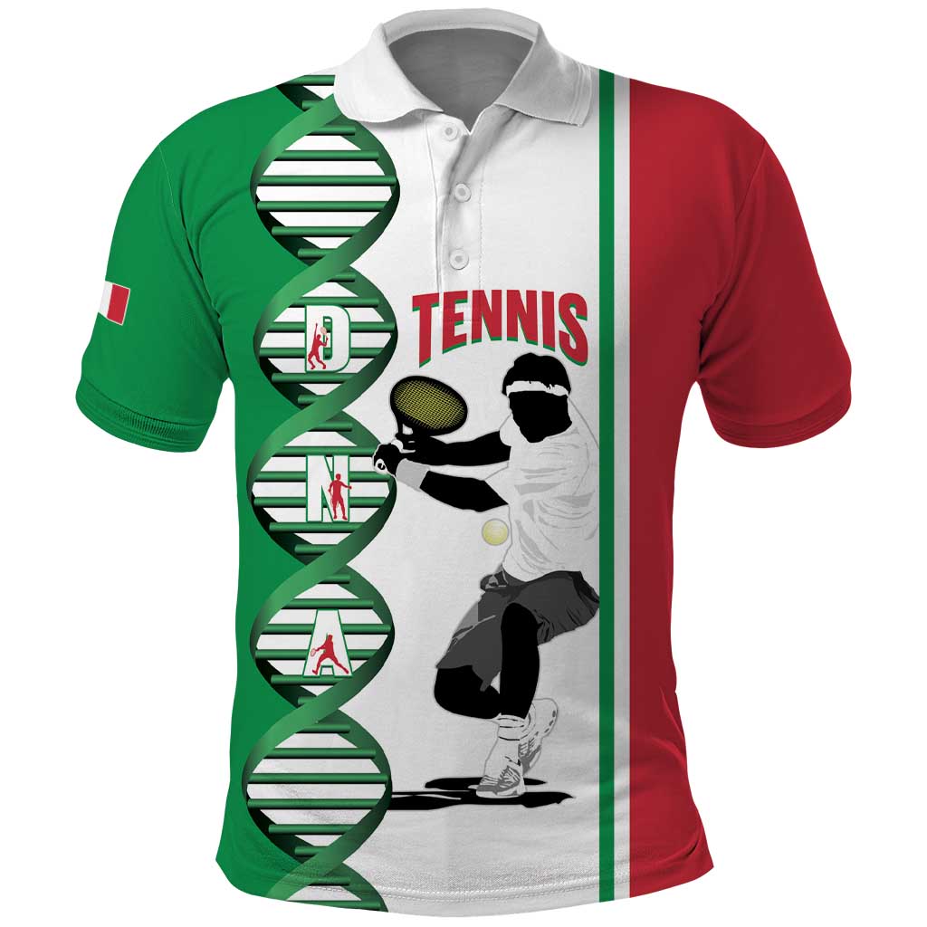 Personalised Italy Tennis Polo Shirt Its In My DNA LT14