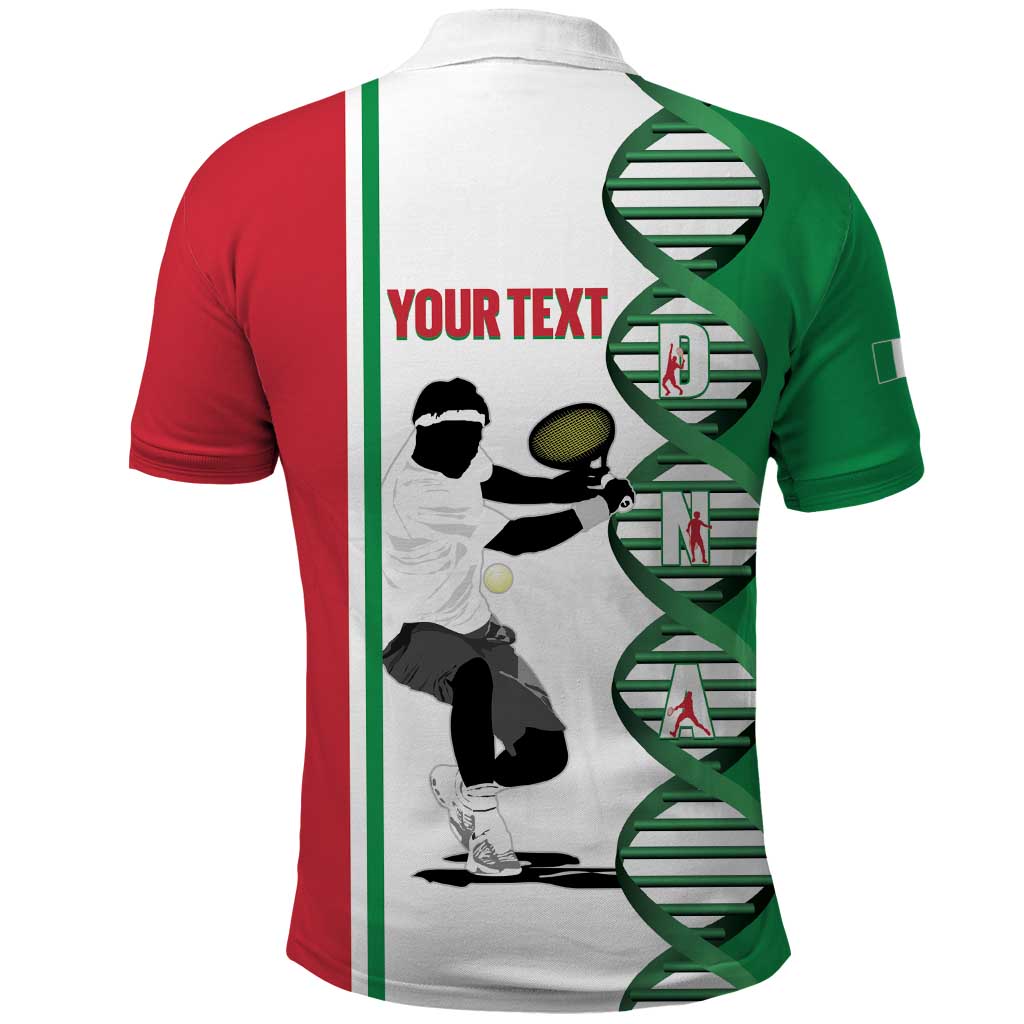 Personalised Italy Tennis Polo Shirt Its In My DNA LT14