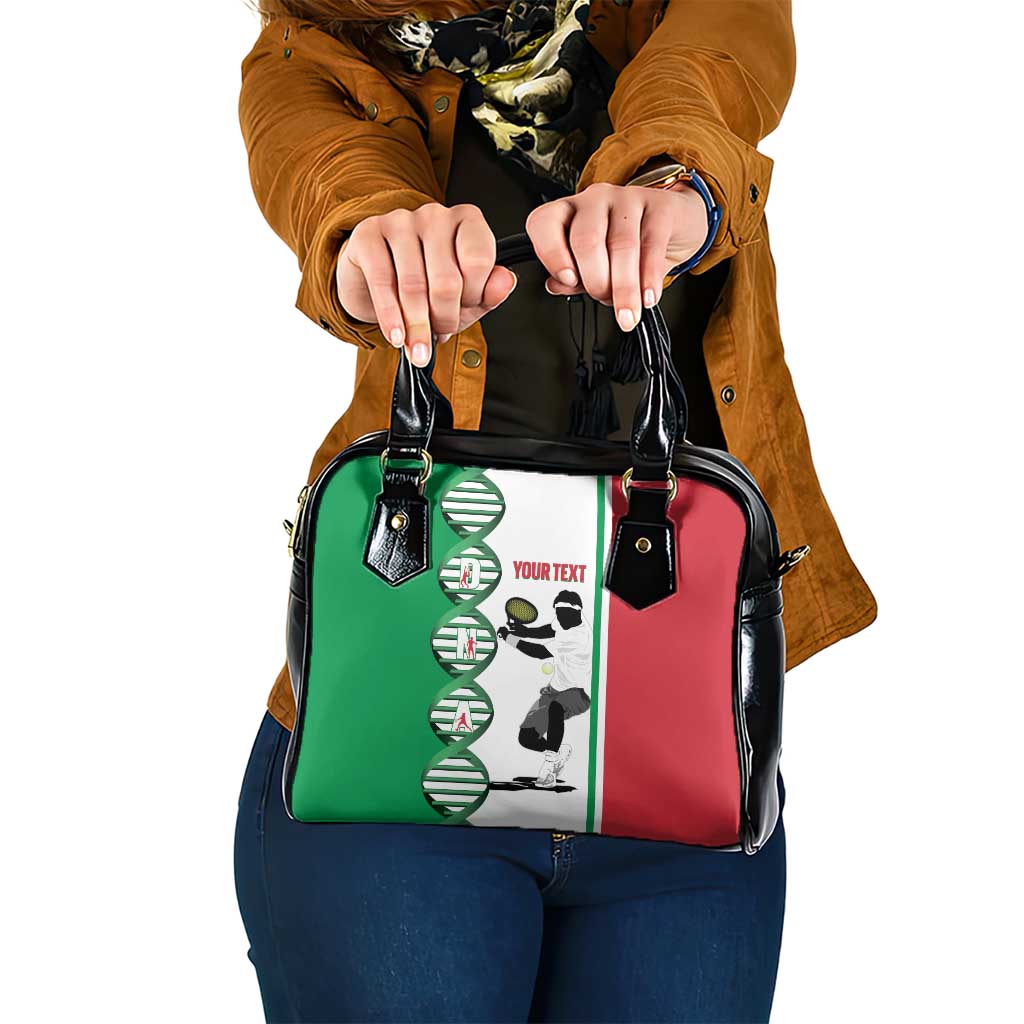 Personalised Italy Tennis Shoulder Handbag Its In My DNA LT14