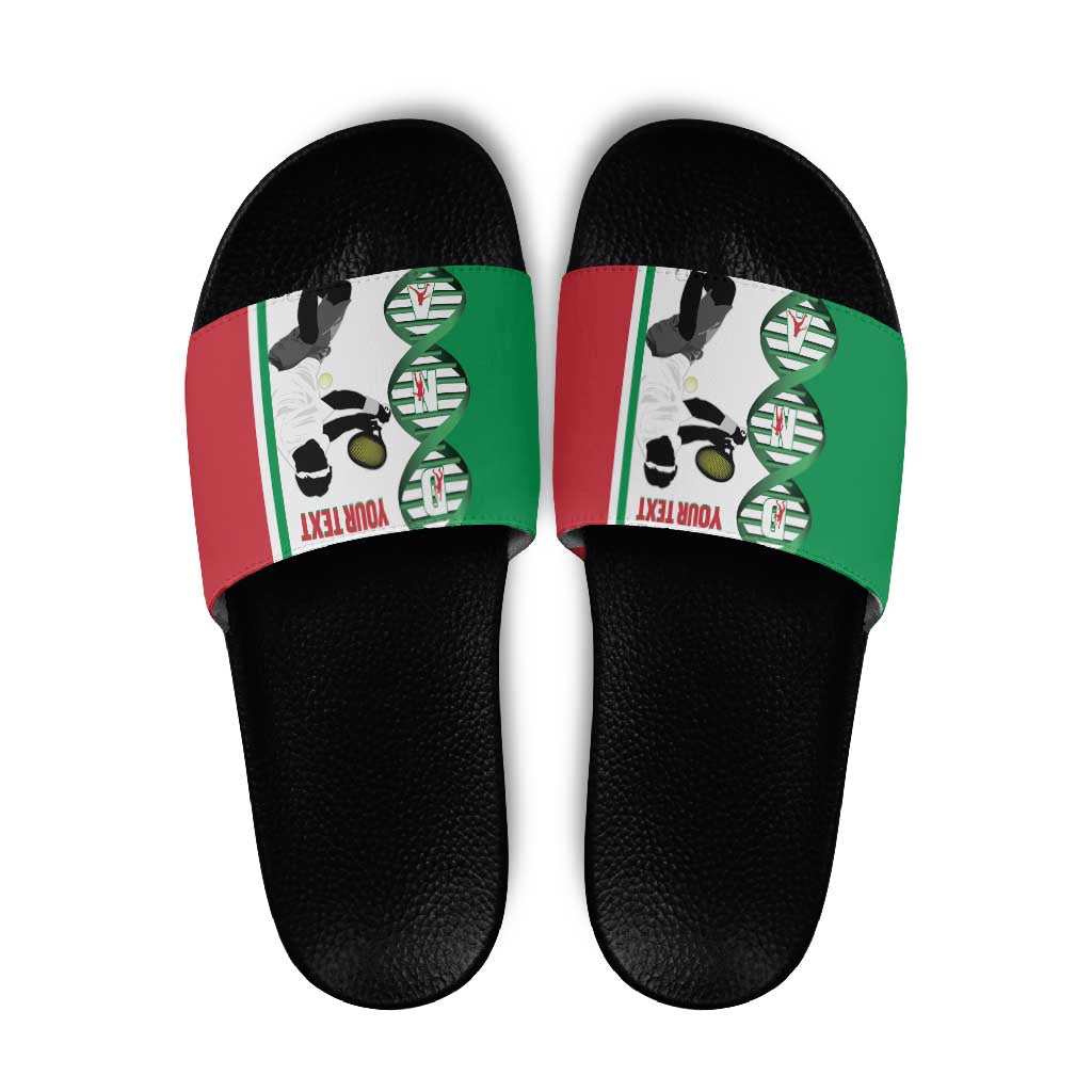 Personalised Italy Tennis Slide Sandals Its In My DNA LT14