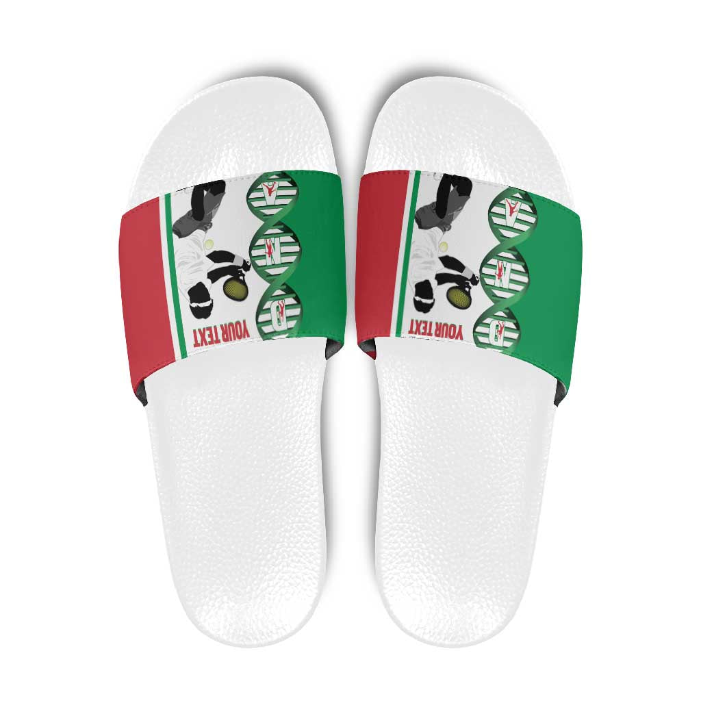 Personalised Italy Tennis Slide Sandals Its In My DNA LT14