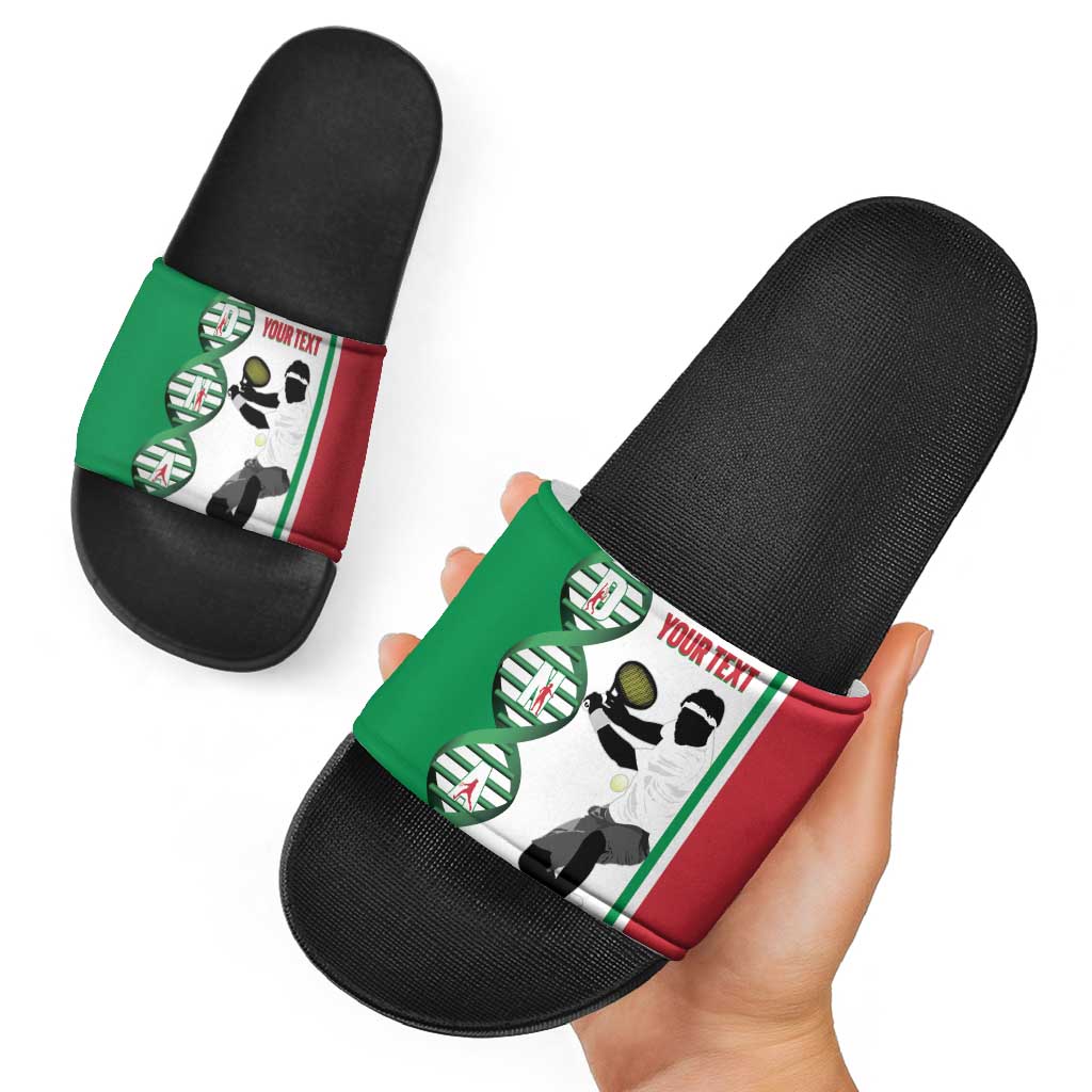 Personalised Italy Tennis Slide Sandals Its In My DNA LT14