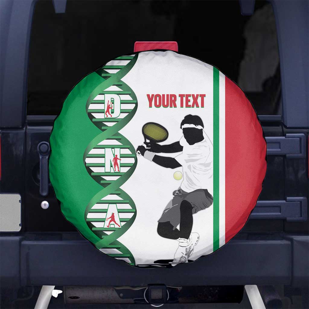 Personalised Italy Tennis Spare Tire Cover Its In My DNA LT14