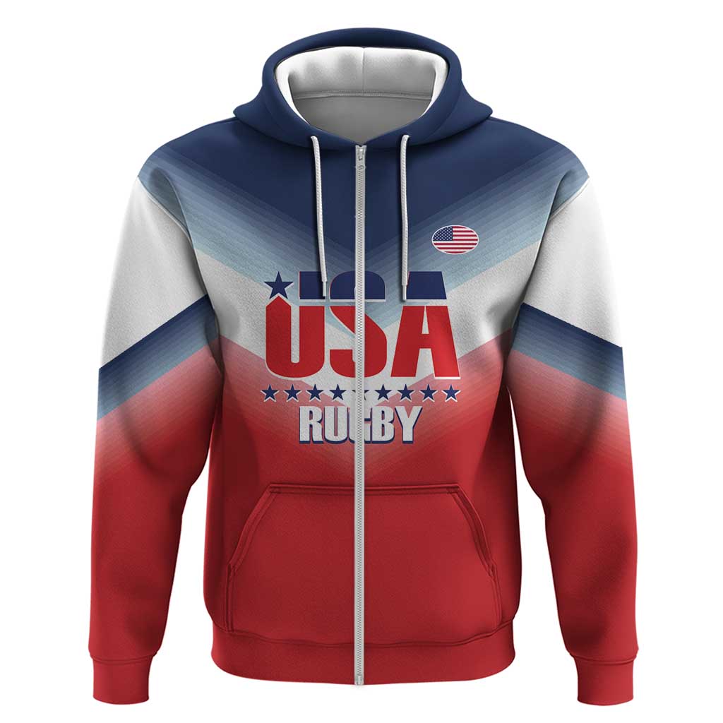Custom USA Rugby Hoodie 2024 Simple Style LT14