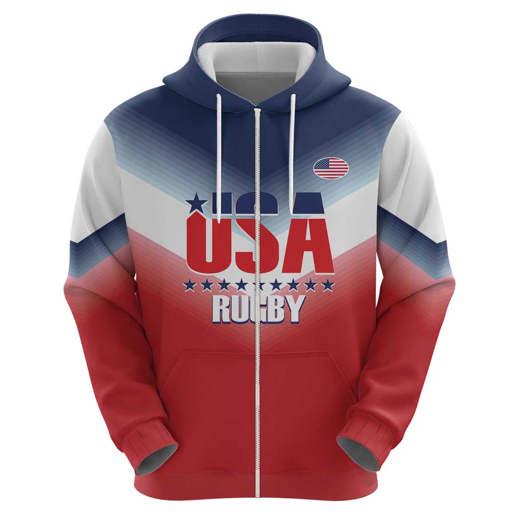 Custom USA Rugby Hoodie 2024 Simple Style LT14