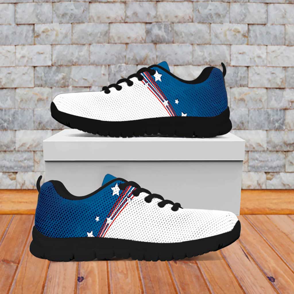 USA Athletics Sneakers 2024 United States Flag Curve Style LT14