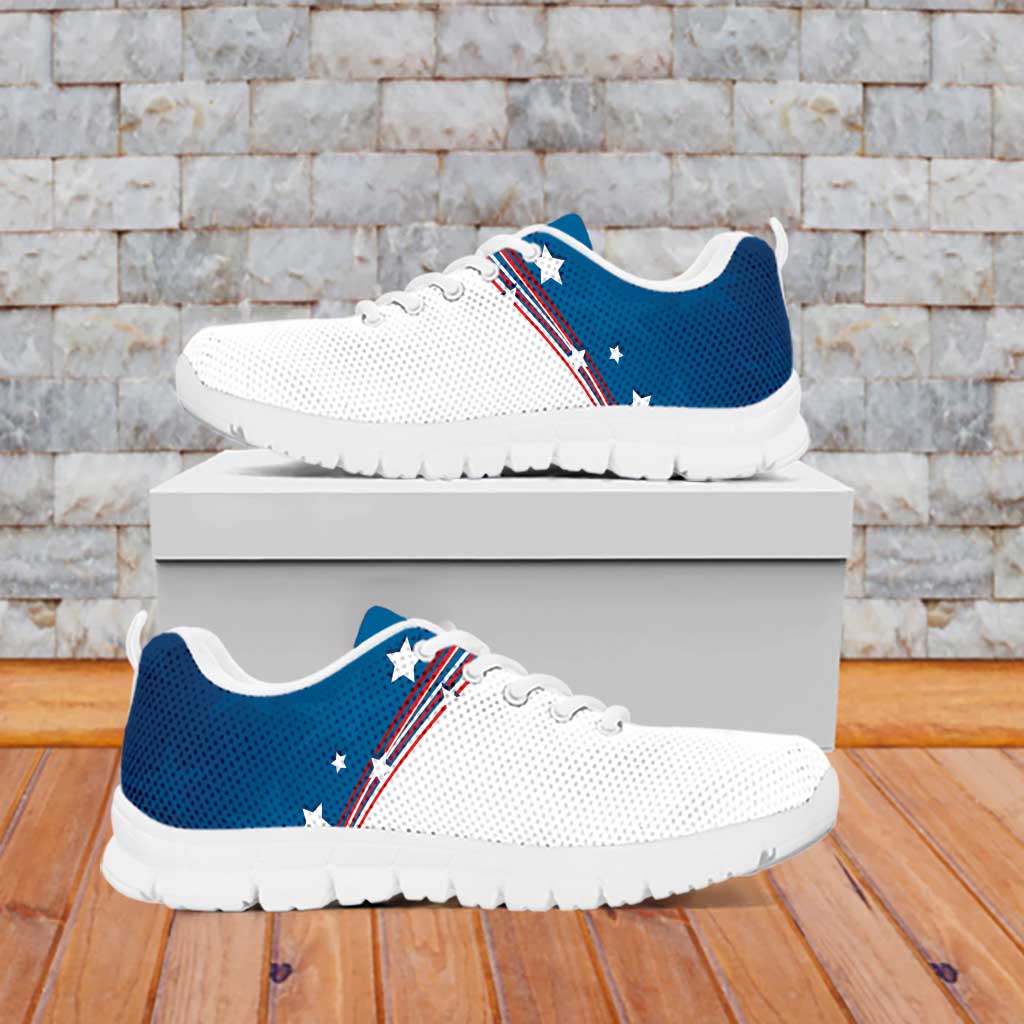 USA Athletics Sneakers 2024 United States Flag Curve Style LT14