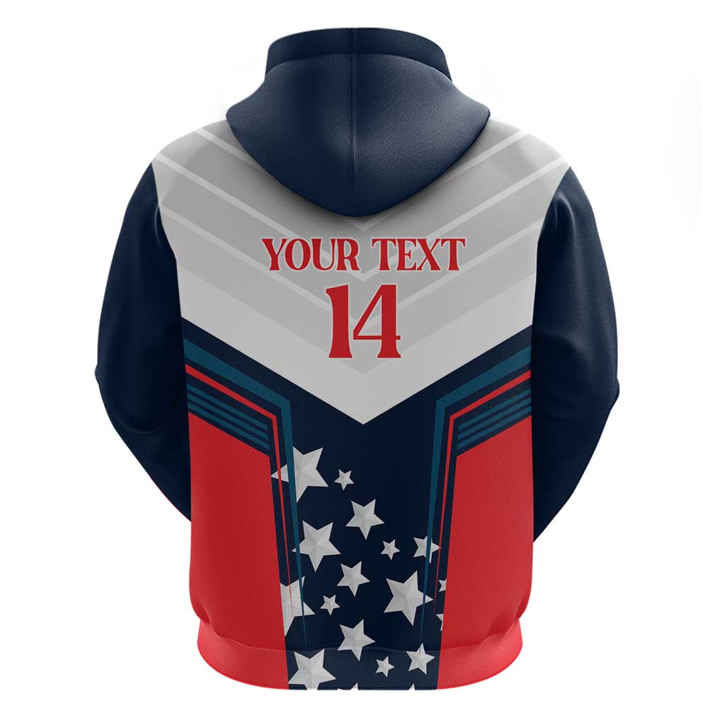 Custom USA Athletics Hoodie 2024 United States Champions Proud LT14