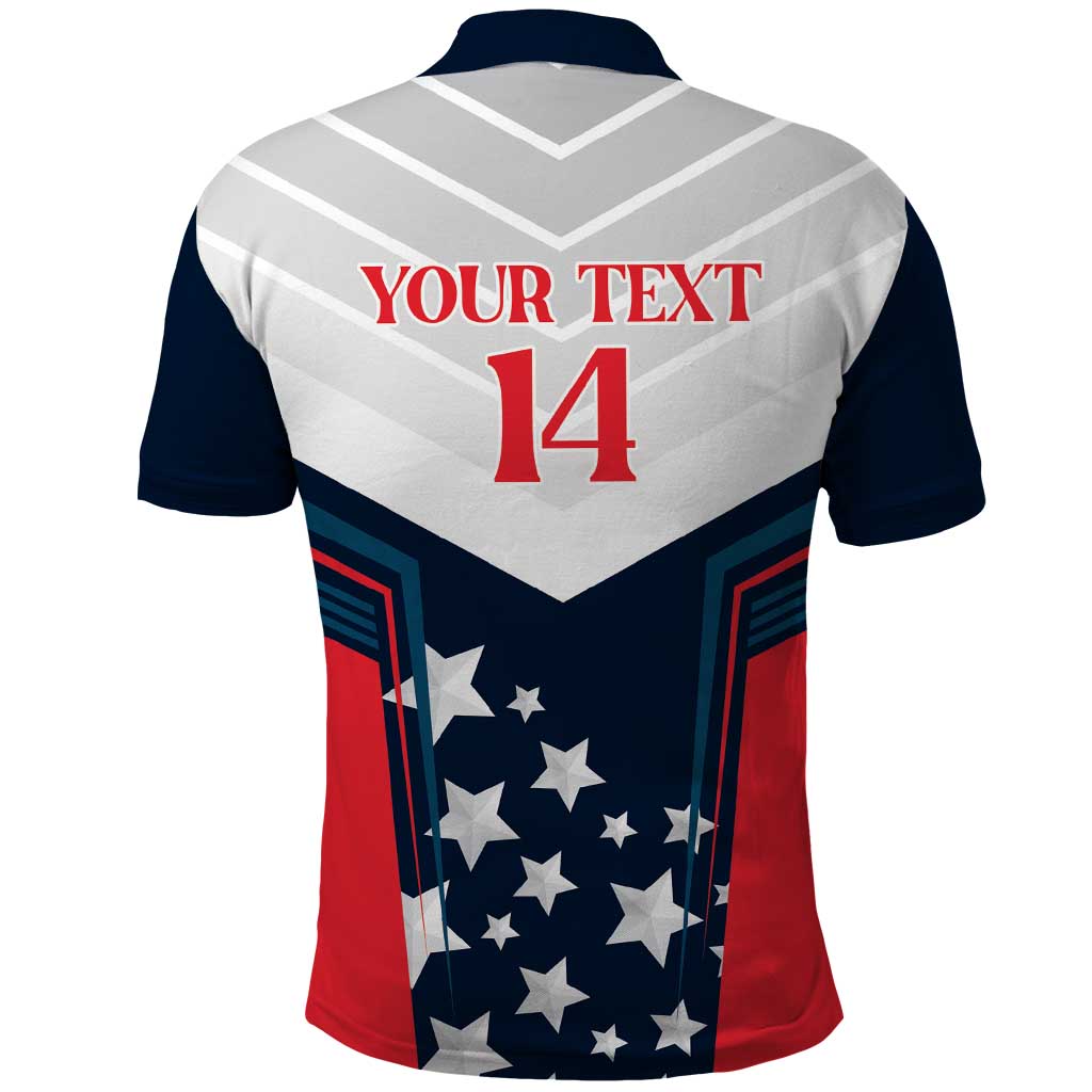 Custom USA Athletics Polo Shirt 2024 United States Champions Proud LT14