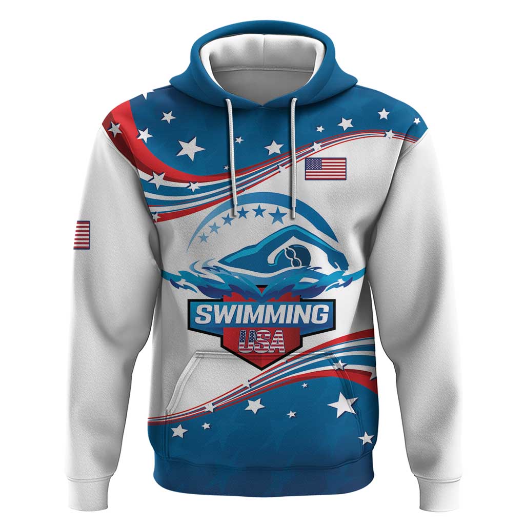 Personalized USA Swimming Hoodie 2024 We Are The Champions LT14