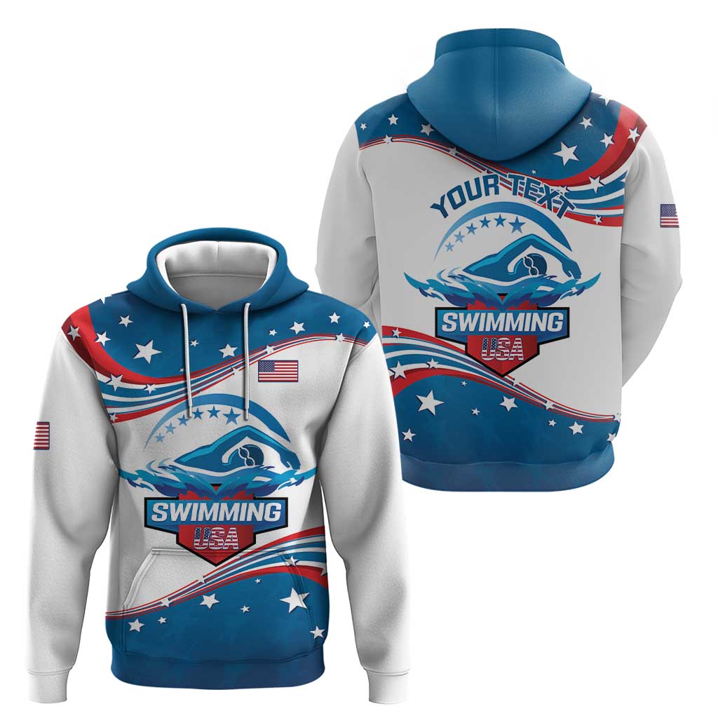 Personalized USA Swimming Hoodie 2024 We Are The Champions LT14