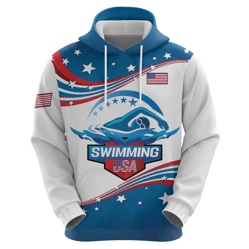 Personalized USA Swimming Hoodie 2024 We Are The Champions LT14