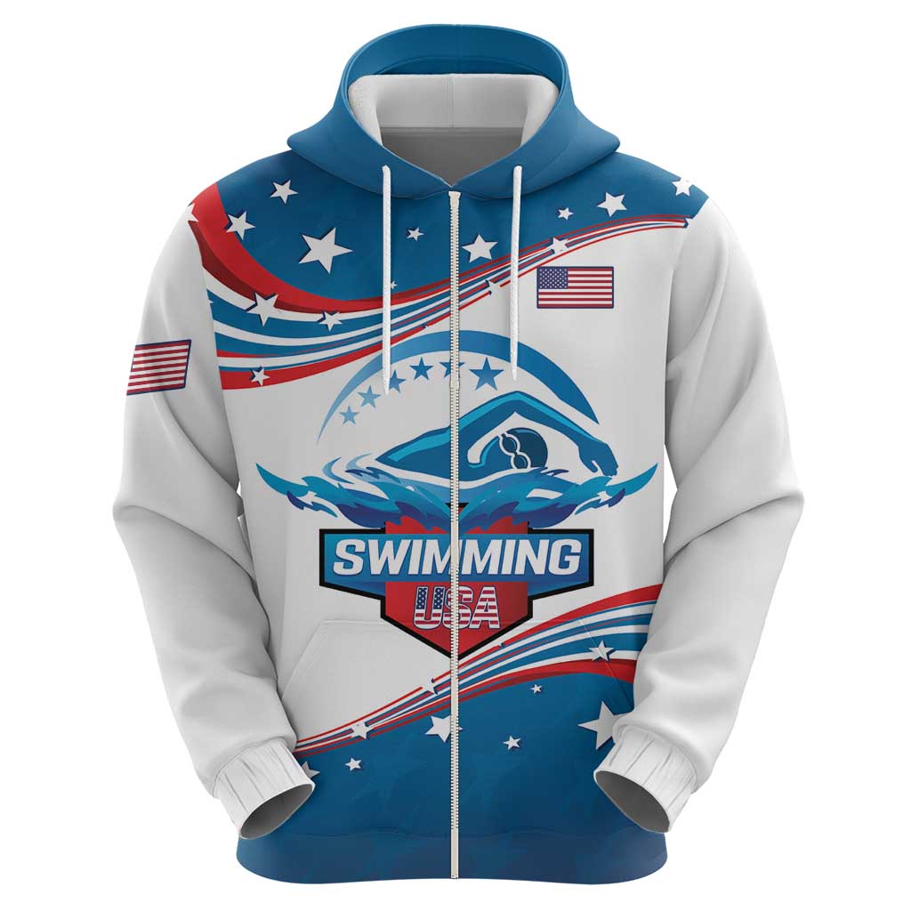Personalized USA Swimming Hoodie 2024 We Are The Champions LT14