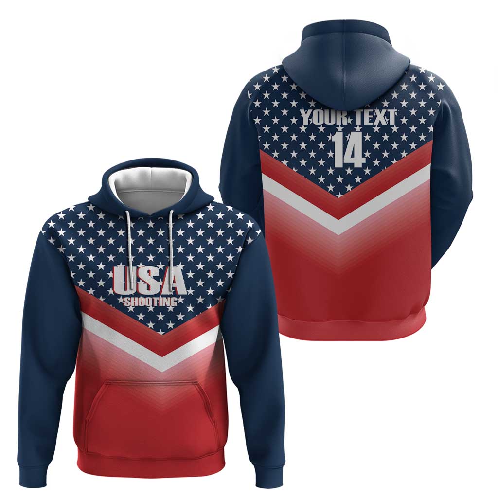 Custom USA Shooting Hoodie 2024 Sporty Style LT14