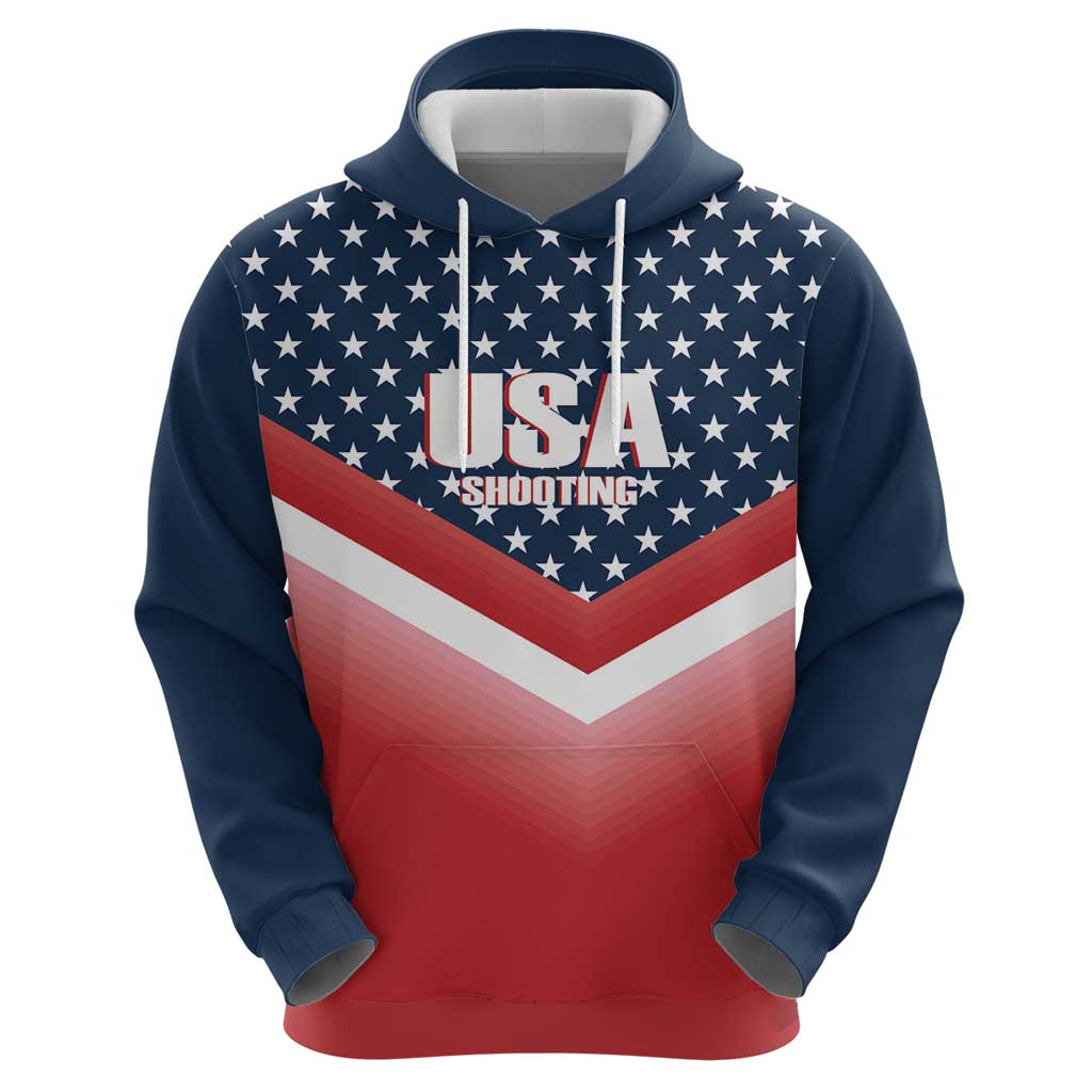Custom USA Shooting Hoodie 2024 Sporty Style LT14
