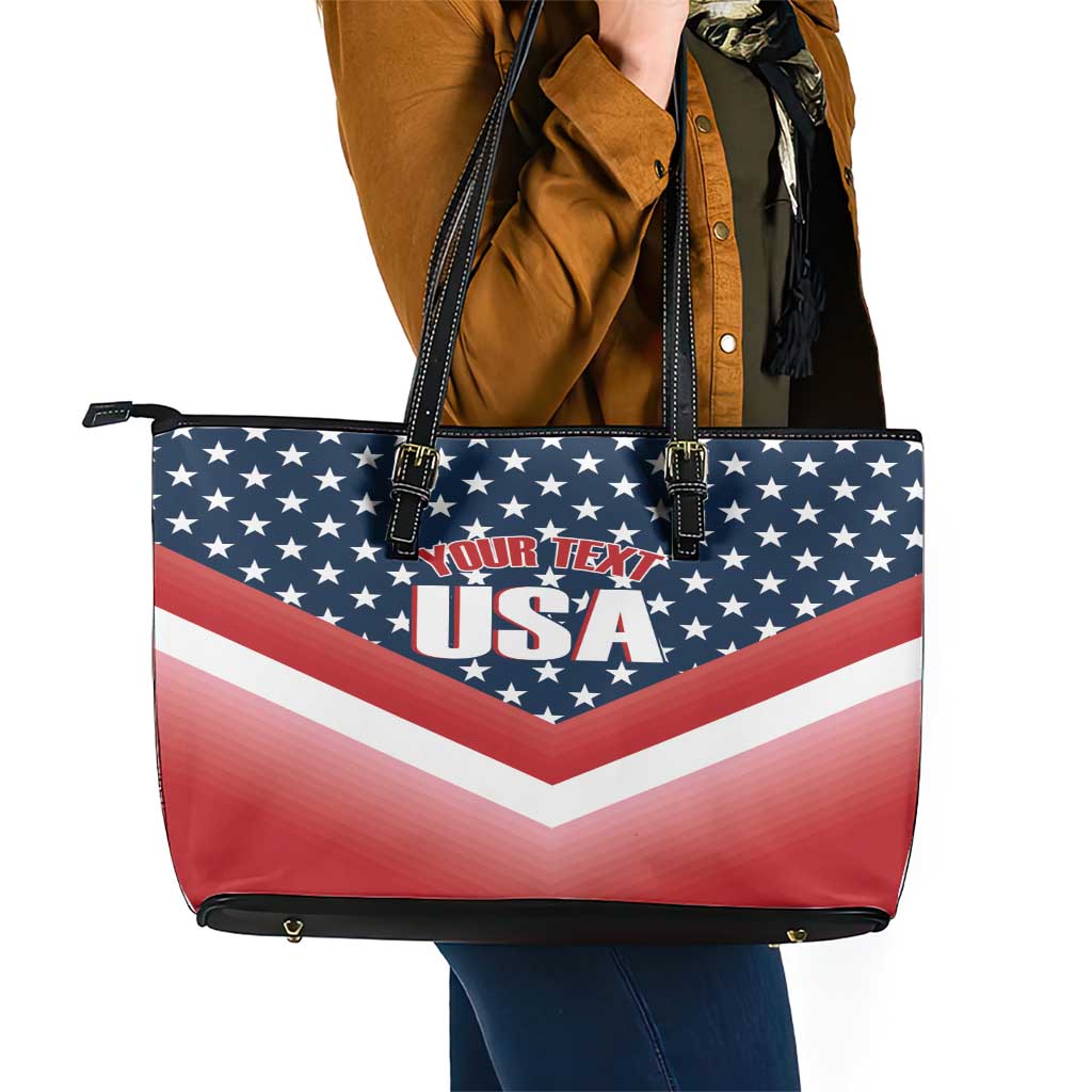 Custom USA Shooting Leather Tote Bag 2024 Sporty Style LT14