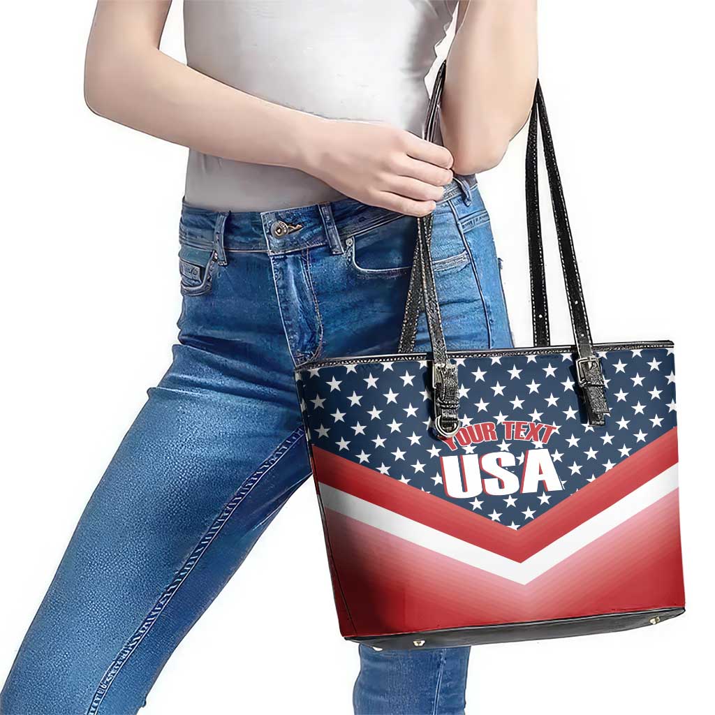Custom USA Shooting Leather Tote Bag 2024 Sporty Style LT14
