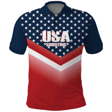 Custom USA Shooting Polo Shirt 2024 Sporty Style LT14