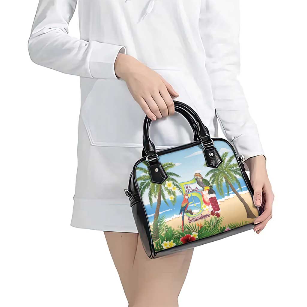 Guyana Christmas Shoulder Handbag Macaw Red-fan Parrot Tropical Vibes LT14