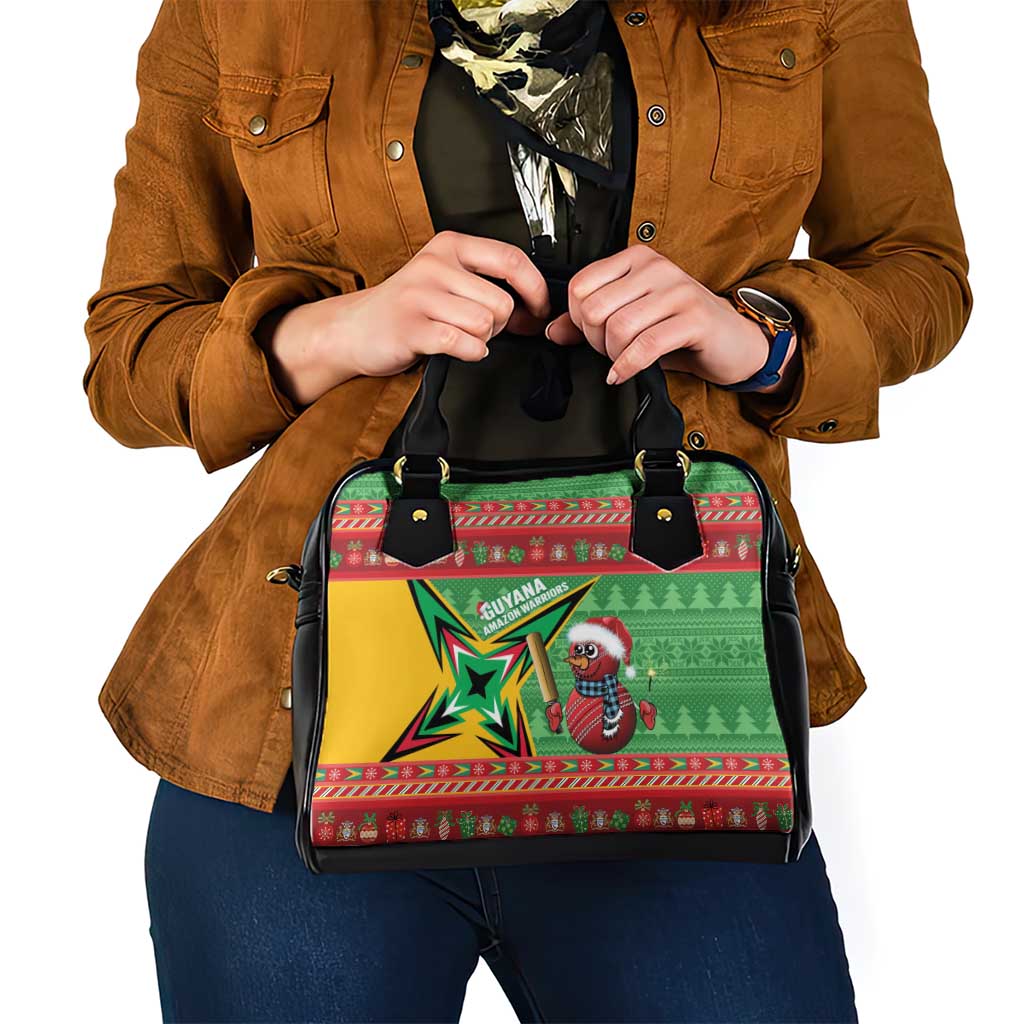 Guyana Cricket Christmas Shoulder Handbag Amazon Warriors Merry Xmas LT14