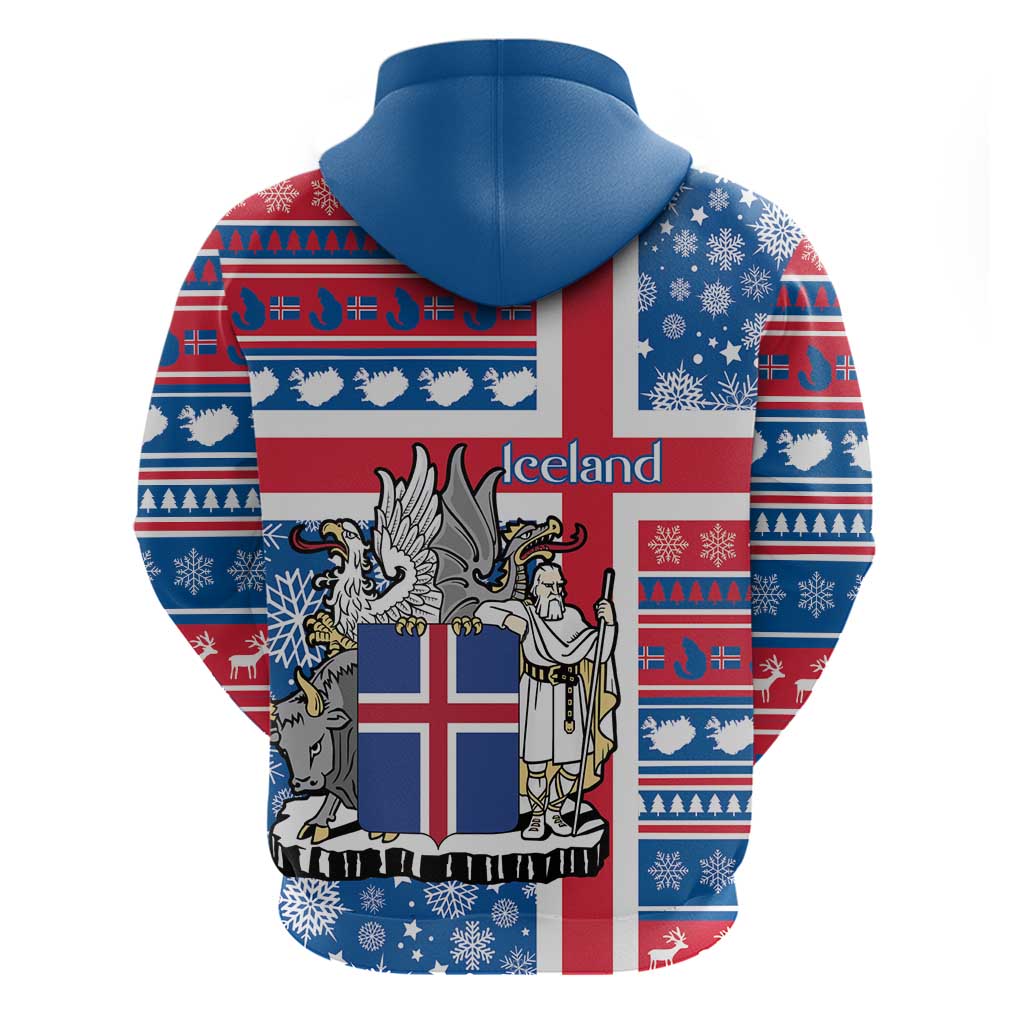 Iceland Christmas Hoodie Gyrfalcon Santa Merry Xmas LT14