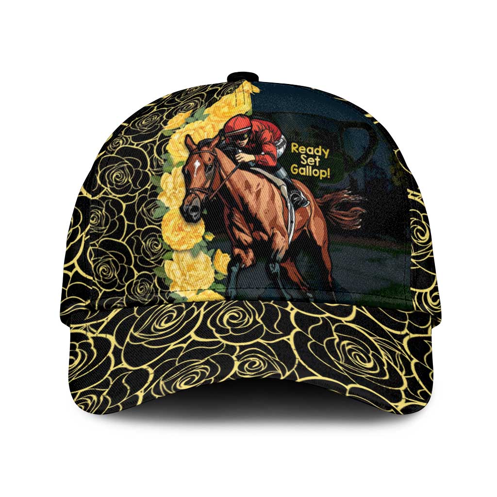 Melbourne Horse Racing Classic Cap Yellow Roses - Ready Set Gallop LT14